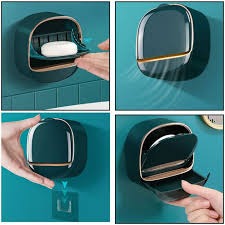 Luxury Soap Holder With Drain Tray (Random Colours)