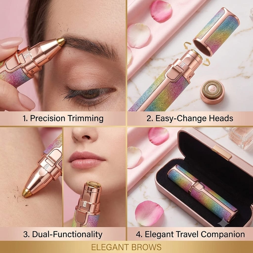EYE BROW TRIMMER 2 IN 1