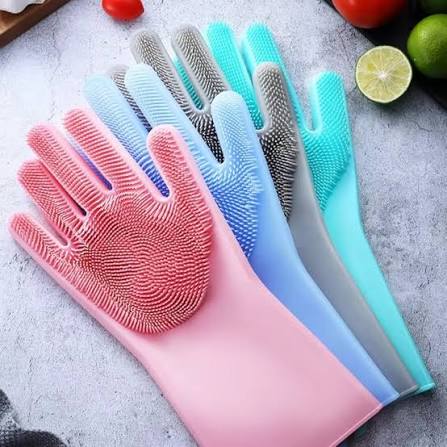 SILICON DISH WASHING GLOVES