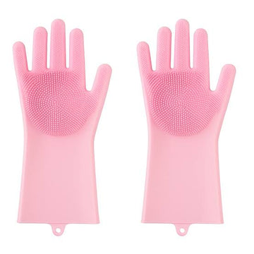SILICON DISH WASHING GLOVES