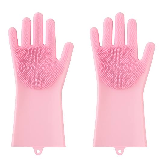 SILICON DISH WASHING GLOVES