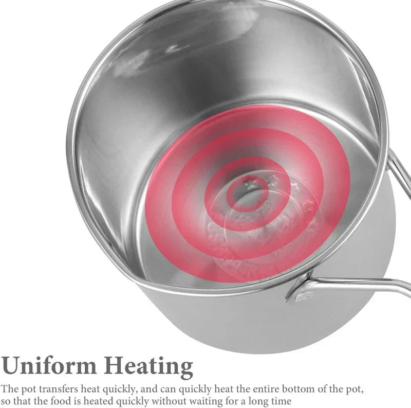 Stainless Steel Deep Fryer Pot with Strainer Basket